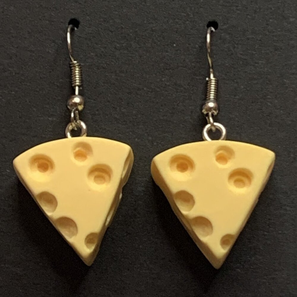 Cheese Earring, Silly Food, Food Earring, Funny Food Earring, Gift, Wisconsin